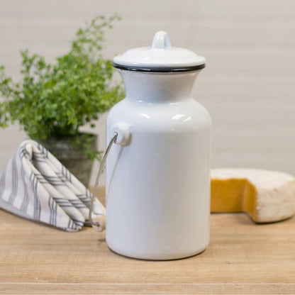 Rynx | Enamel milk jug with lid