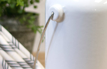 Rynx | Enamel milk jug with lid