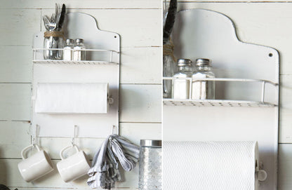 Rynx | Weathered white kitchen shelf