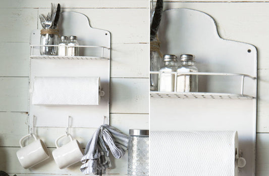 Rynx | Weathered white kitchen shelf