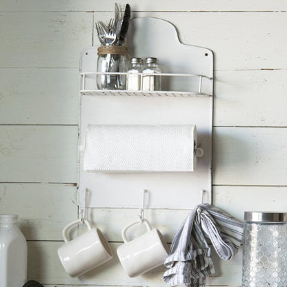 Rynx | Weathered white kitchen shelf