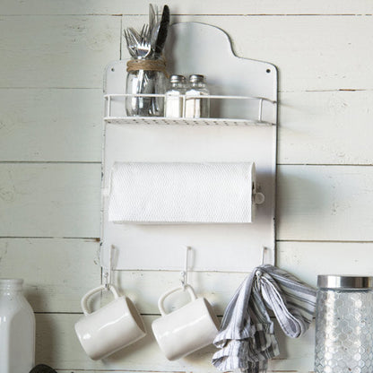 Rynx | Weathered white kitchen shelf