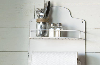 Rynx | Weathered white kitchen shelf