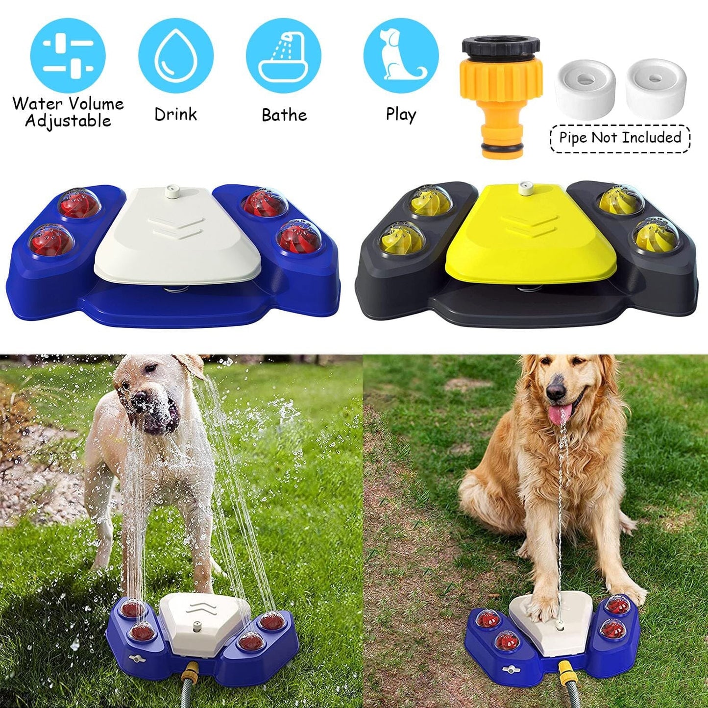 Rynx | Multifunctional Automatic Pet Water Dispenser Outdoor Foot-activated Spraying System