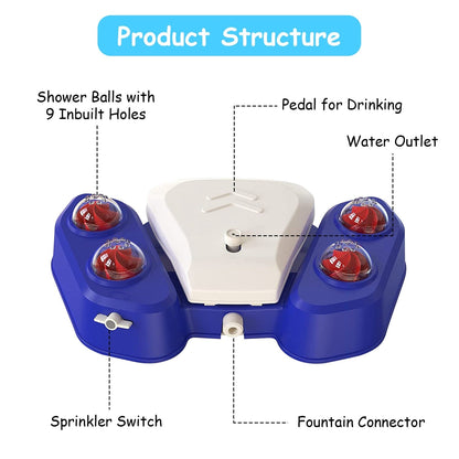Rynx | Multifunctional Automatic Pet Water Dispenser Outdoor Foot-activated Spraying System
