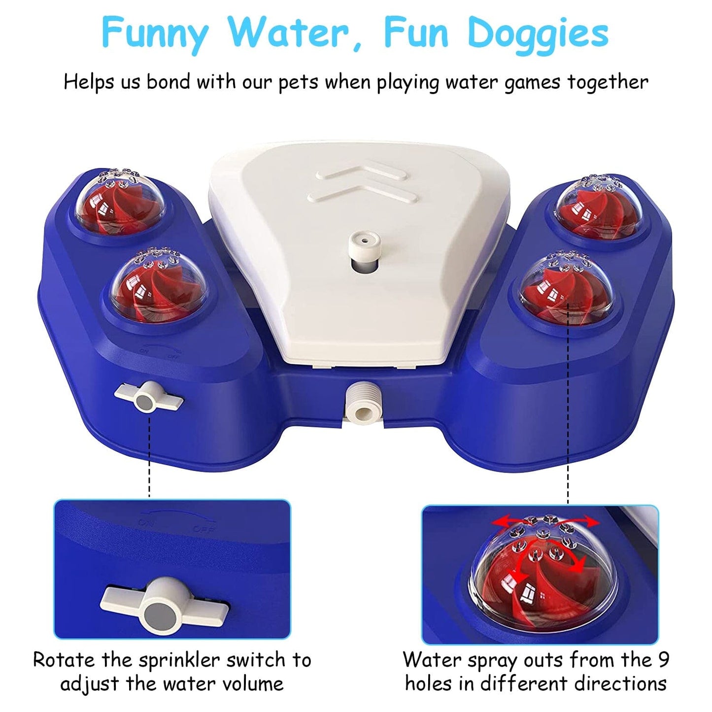 Rynx | Multifunctional Automatic Pet Water Dispenser Outdoor Foot-activated Spraying System