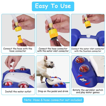 Rynx | Multifunctional Automatic Pet Water Dispenser Outdoor Foot-activated Spraying System