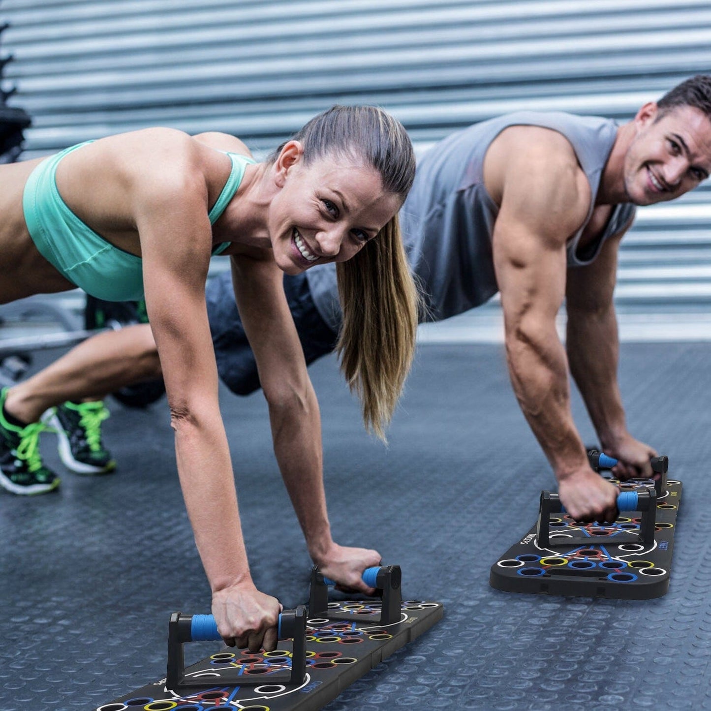 Rynx | Multifunctional Push Up Board Home Strength Training Equipment with 15 Workout Tools