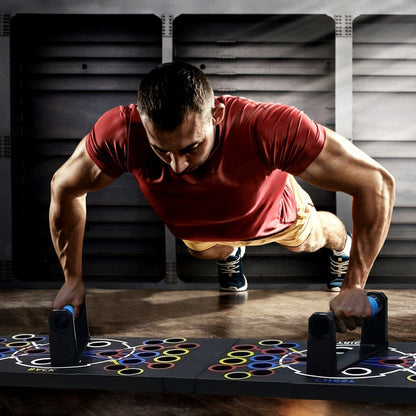 Rynx | Multifunctional Push Up Board Home Strength Training Equipment with 15 Workout Tools
