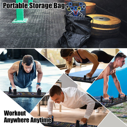 Rynx | Multifunctional Push Up Board Home Strength Training Equipment with 15 Workout Tools