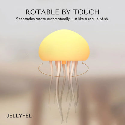 Rynx | JellyWave LED Jellyfish Lamp | Dancing Jellyfish Mood Light | Decorative LED Lamp | Underwater Atmosphere
