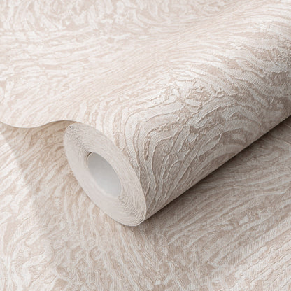 Rynx | Nola Cream & Taupe Marble Effect Patterned Wallpaper