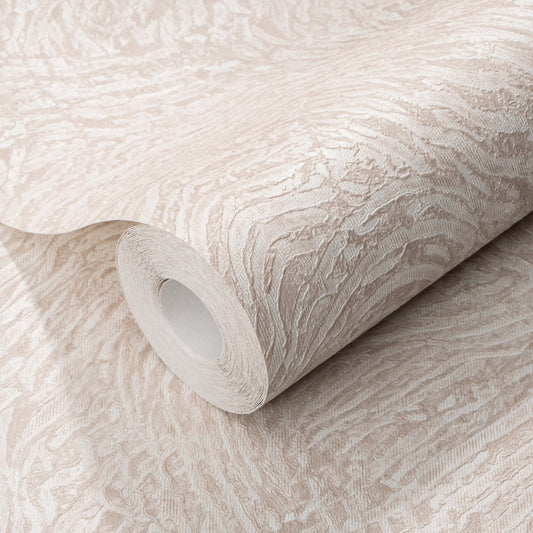Rynx | Nola Cream & Taupe Marble Effect Patterned Wallpaper