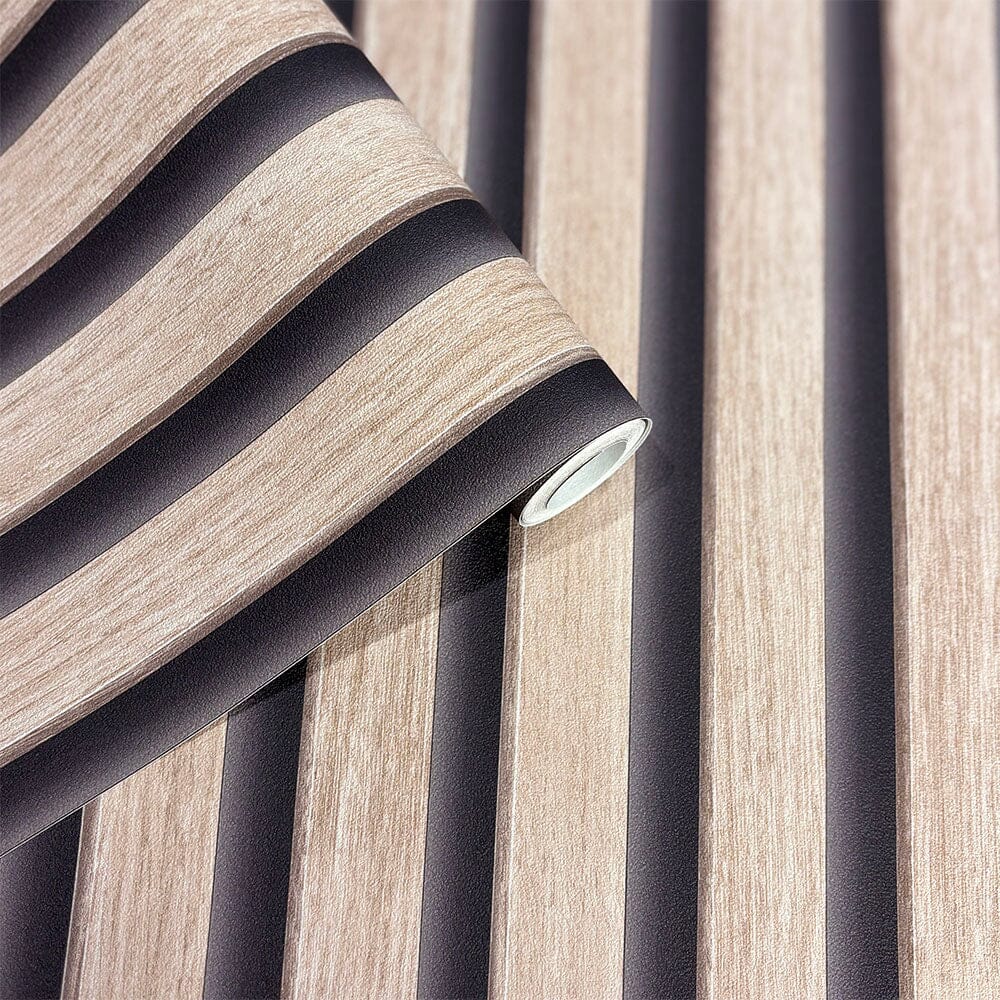 Rynx | Nolita Paneled Oak Effect Wallpaper
