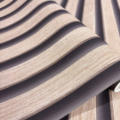 Rynx | Nolita Paneled Oak Effect Wallpaper
