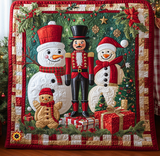 Rynx | Nutcracker and Snowman Bedding Set