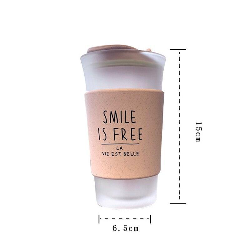 Rynx | Shady Kawaii Korean inspired 400ml glass water bottles - Perfect for students and couples