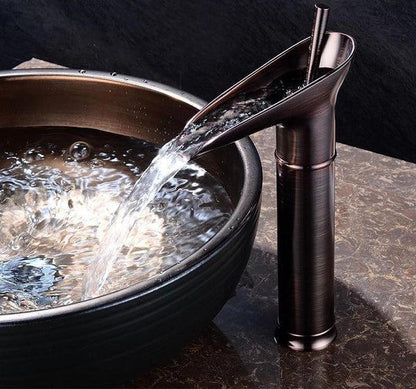 RYNX | Antique Waterfall Bathroom Sink Faucet