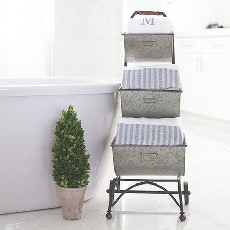 Rynx | Rolling three-tier storage cart