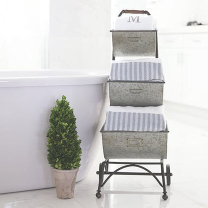 Rynx | Rolling three-tier storage cart