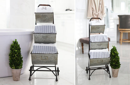 Rynx | Rolling three-tier storage cart