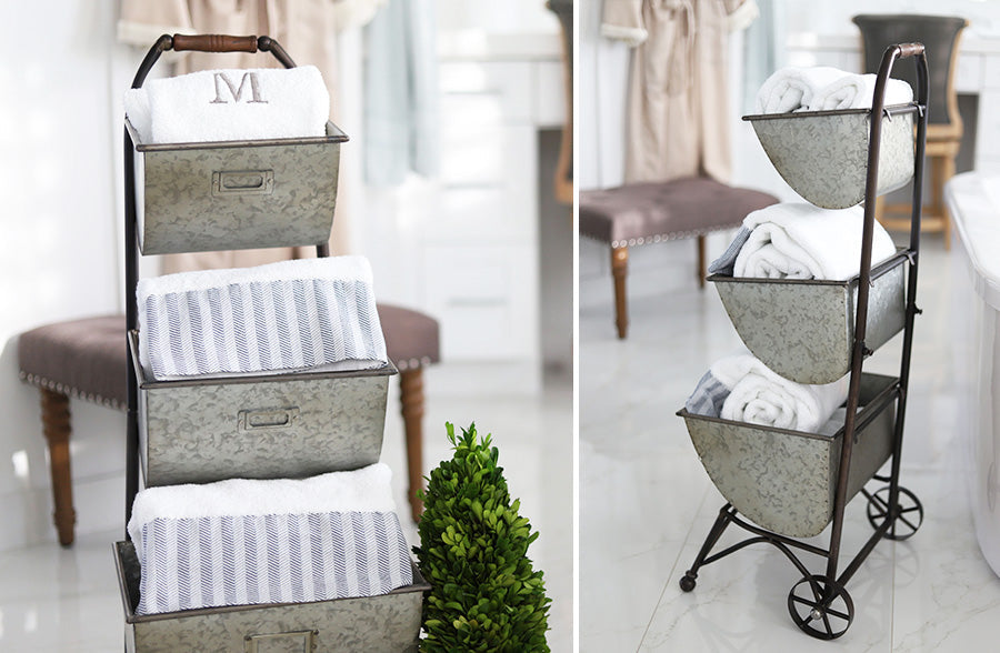 Rynx | Rolling three-tier storage cart