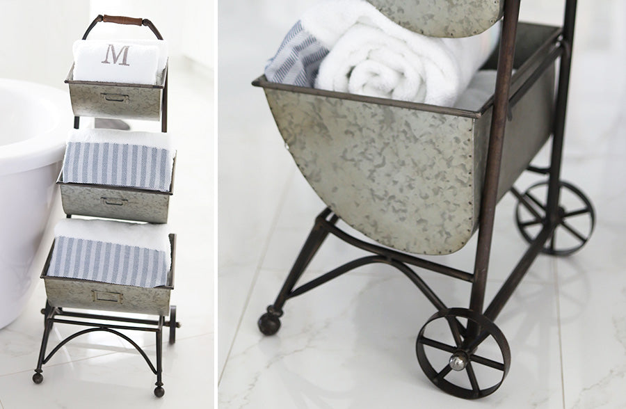 Rynx | Rolling three-tier storage cart