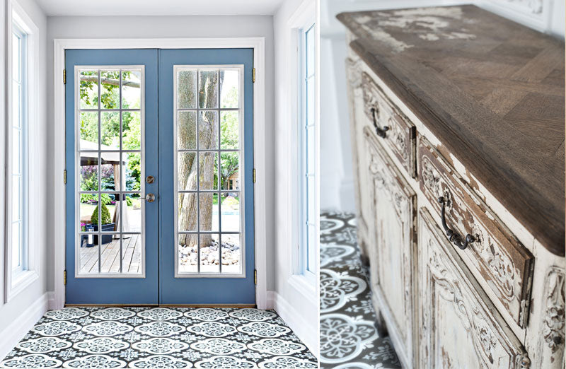 Rynx | Curlicue Peel and Stick Floor Tile