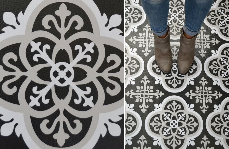 Rynx | Curlicue Peel and Stick Floor Tile