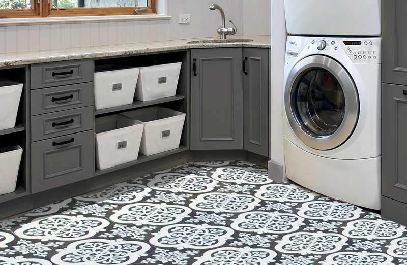 Rynx | Curlicue Peel and Stick Floor Tile