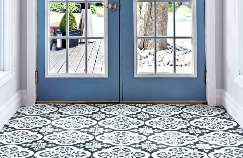 Rynx | Curlicue Peel and Stick Floor Tile