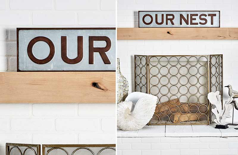 Rynx | *HUGE* Galvanized "Our Nest" Sign