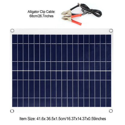 Rynx | Outdoor solar panel 12V 25W car battery charger