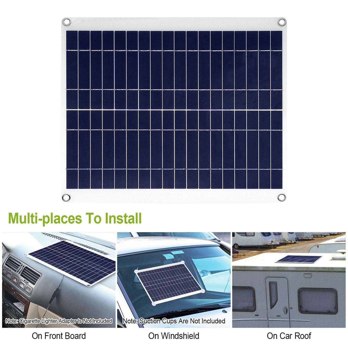 Rynx | Outdoor solar panel 12V 25W car battery charger