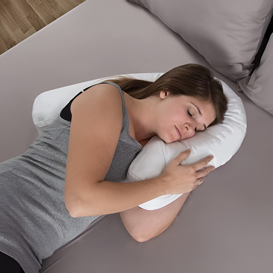Rynx | Orthopedic side sleeper pillow with ear hole