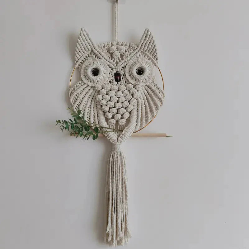 Rynx | Owl Macrame Home Tapestry Boho Tapestry Wall Decor