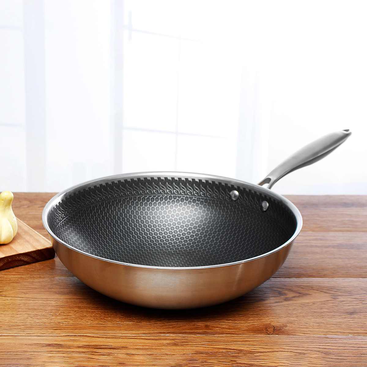 RYNX | Cookpro | Stainless Steel Frying Pan With Non-Stick Coating