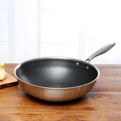 RYNX | Cookpro | Stainless Steel Frying Pan With Non-Stick Coating