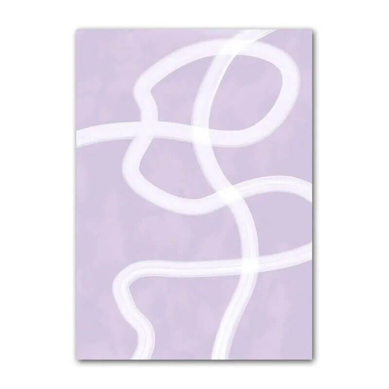 Rynx | Purple Minimal Art Canvas Poster