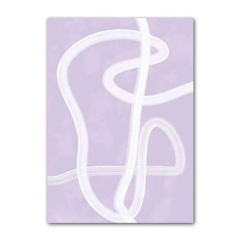 Rynx | Purple Minimal Art Canvas Poster