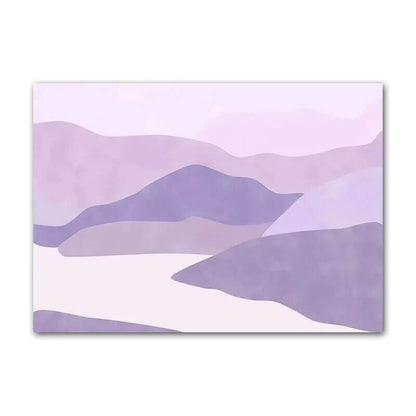 Rynx | Purple Minimal Art Canvas Poster