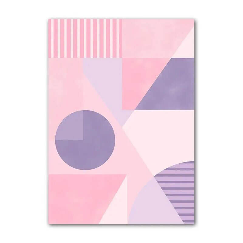 Rynx | Purple Minimal Art Canvas Poster