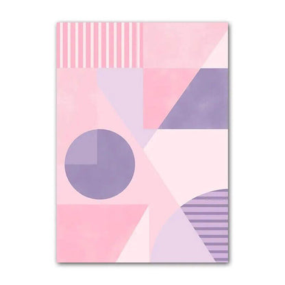 Rynx | Purple Minimal Art Canvas Poster