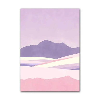 Rynx | Purple Minimal Art Canvas Poster