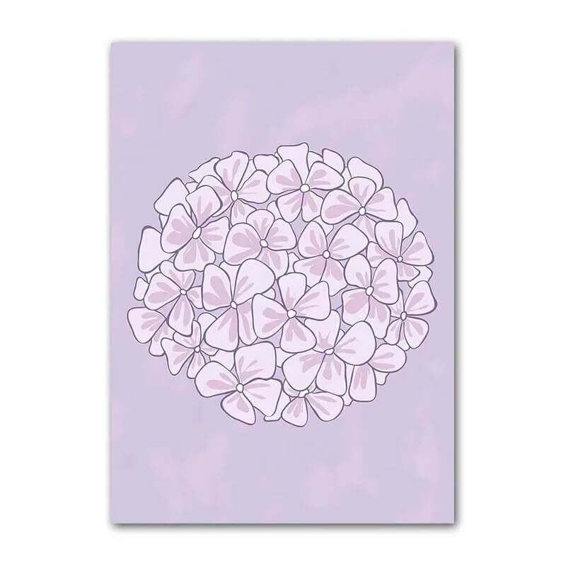 Rynx | Purple Minimal Art Canvas Poster
