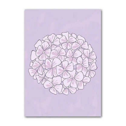 Rynx | Purple Minimal Art Canvas Poster