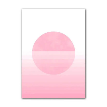 Rynx | Purple Minimal Art Canvas Poster