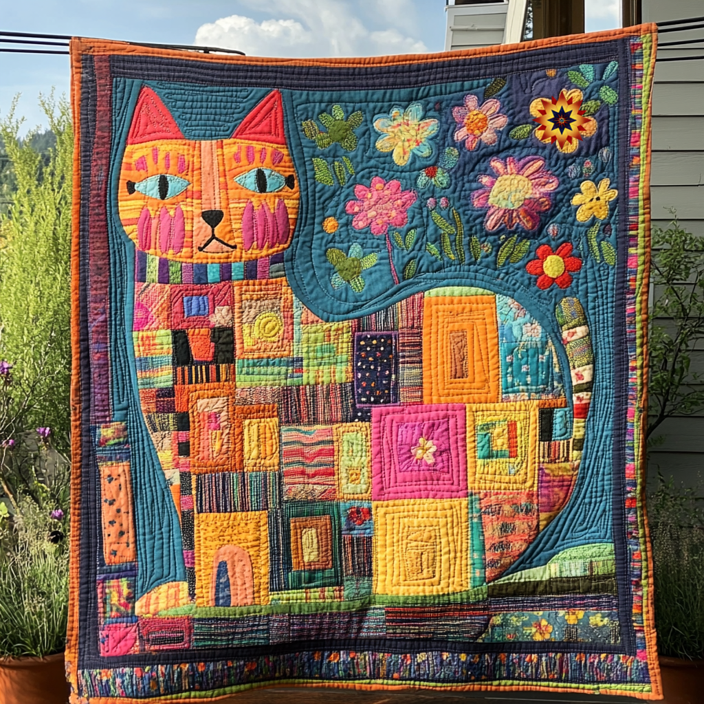 Rynx | Patchwork Cat Quilt