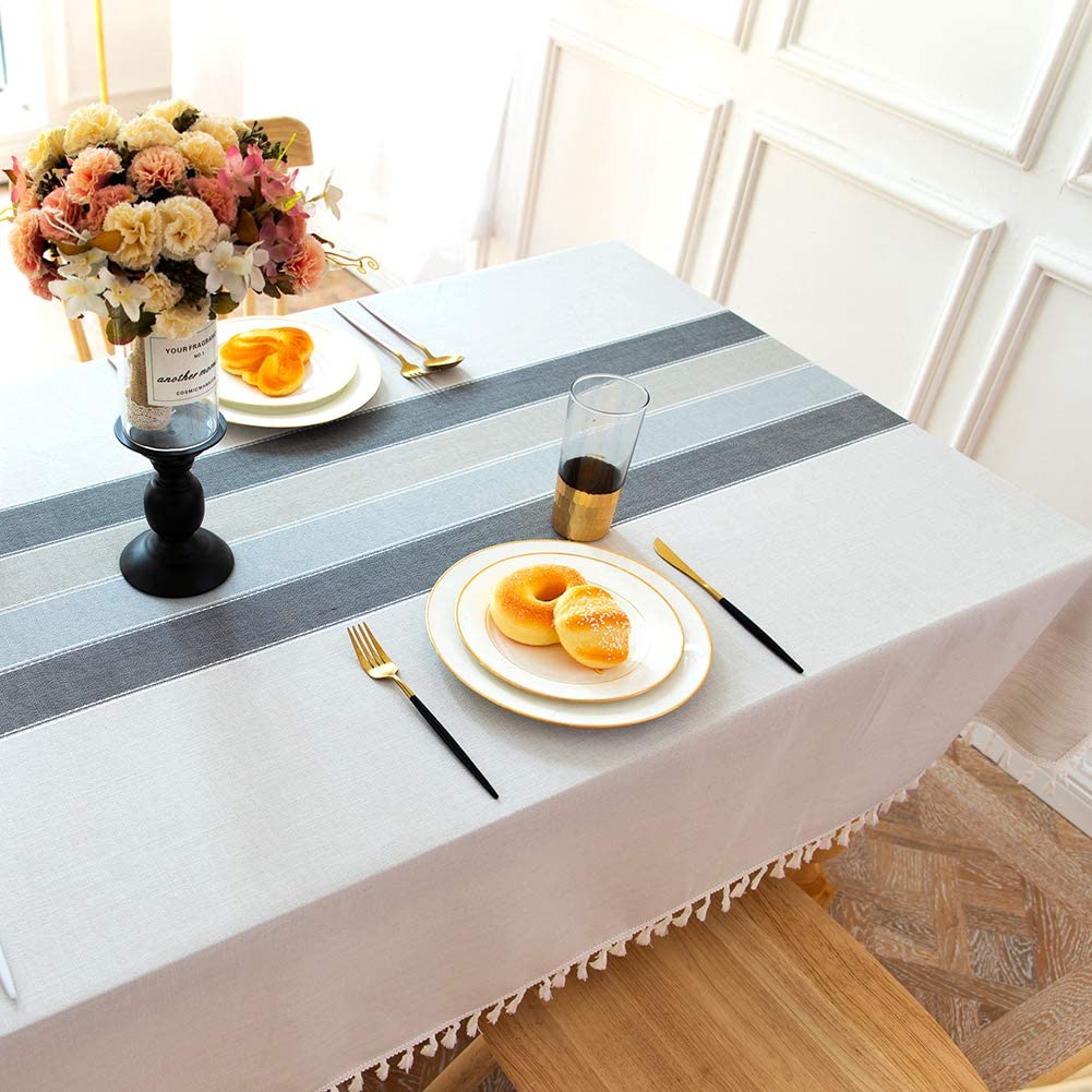Rynx | Rug Fringe Linen Tablecloth