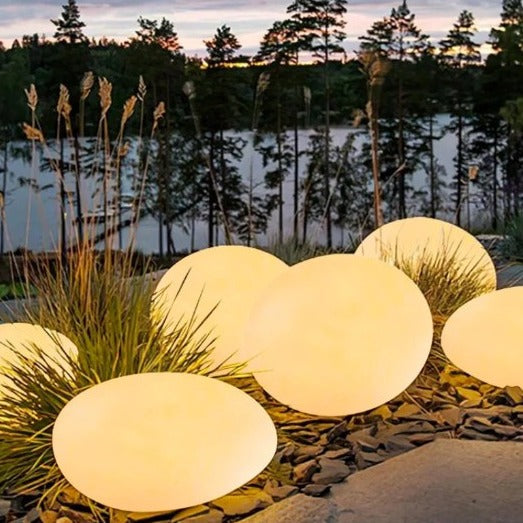 RYNX | Solar Garden Lamp In Fake Stone Tiles